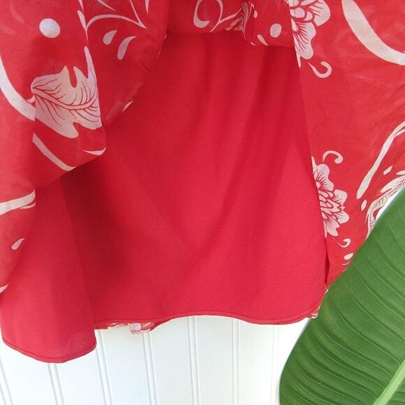 Alice McCall Without You Mini Dress Size 2 Red Scarlett Bloom Off Shoulder - Picture 10 of 12